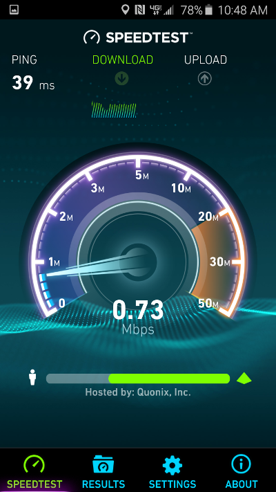 Verizon speedtest